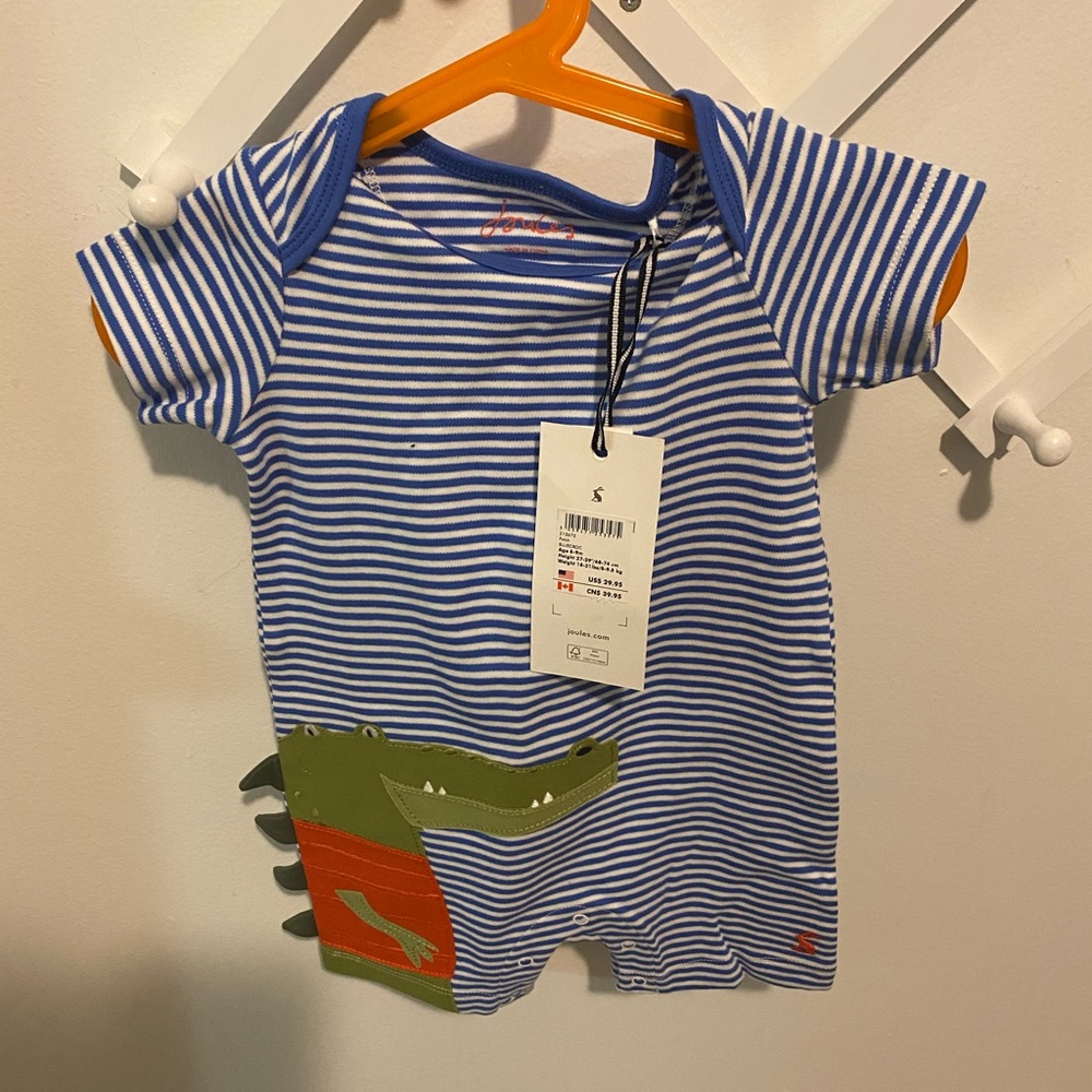 Joules brand new baby boy onesie NWT
